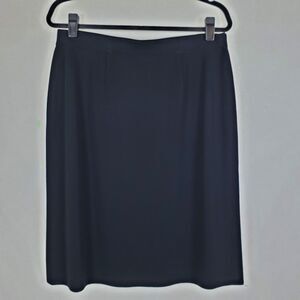 Exclusively Misook Skirt Womens XL Black Classic Minimal Office Business